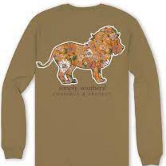 Wild Tulepo Lion Tracker Simply Southern Shirt - Picture 1 of 2